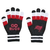 Ensemble écharpe et gants rayés pour femme WEAR by Erin Andrews des Buccaneers de Tampa Bay