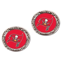 Boucles d'oreilles à tige ronde WinCraft Tampa Bay Buccaneers pour femme