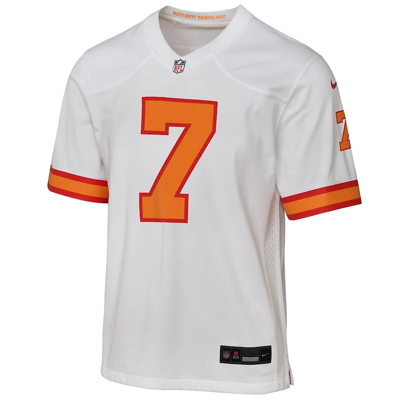 Youth Bucky Irving White '76 Tampa Bay Buccaneers  Game Jersey