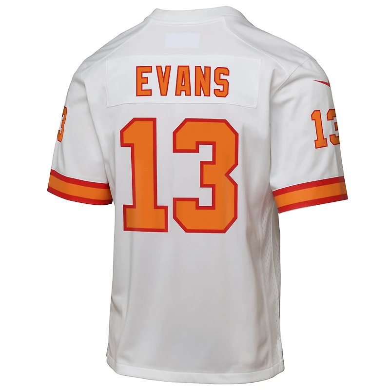 Maillot de match blanc Mike Evans '76 des Tampa Bay Buccaneers pour jeunes