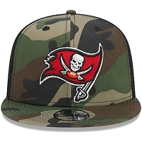 Youth New Era Camo Tampa Bay Buccaneers  Main Trucker 9FIFTY Snapback Hat