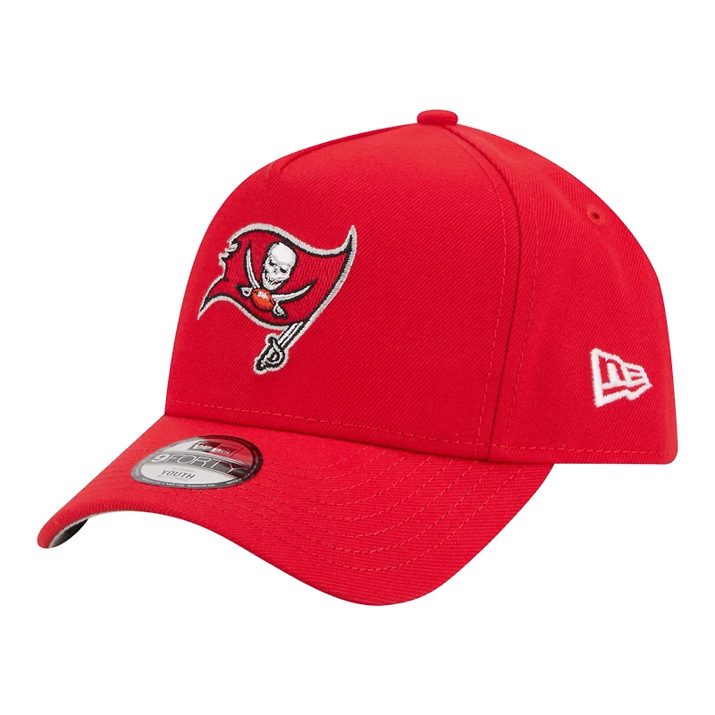 Youth New Era Red Tampa Bay Buccaneers 9FORTY A-Frame Adjustable Hat