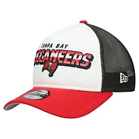 Youth New Era  White/Red Tampa Bay Buccaneers Streak 9FORTY A-Frame Adjustable Hat