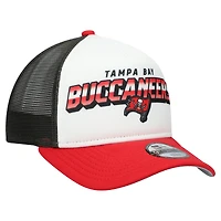 Youth New Era  White/Red Tampa Bay Buccaneers Streak 9FORTY A-Frame Adjustable Hat