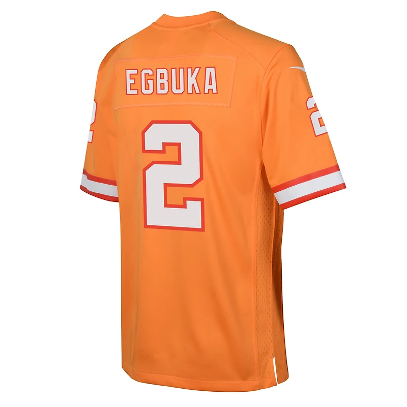 Maillot de match l'équipe Nike Emeka Egbuka pour jeunes des Buccaneers Tampa Bay