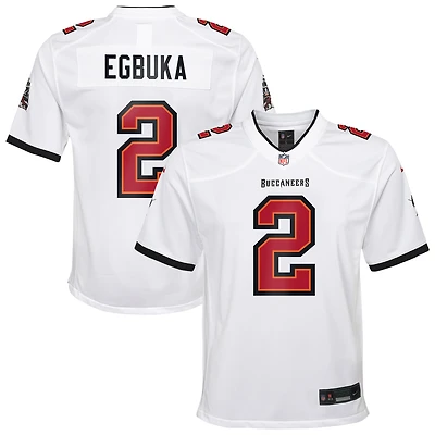 Maillot de match blanc Nike Emeka Egbuka Tampa Bay Buccaneers pour jeunes