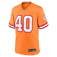 Maillot de match joueur retraité Nike Mike Alstott orange des Buccaneers Tampa Bay pour jeunes