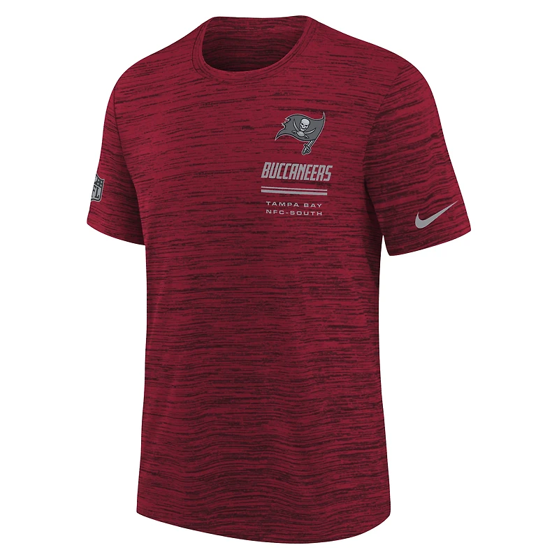 Youth Nike Red Tampa Bay Buccaneers Sideline Velocity Dri-FIT T-Shirt