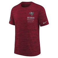 Youth Nike  Red Tampa Bay Buccaneers Sideline Velocity Dri-FIT T-Shirt