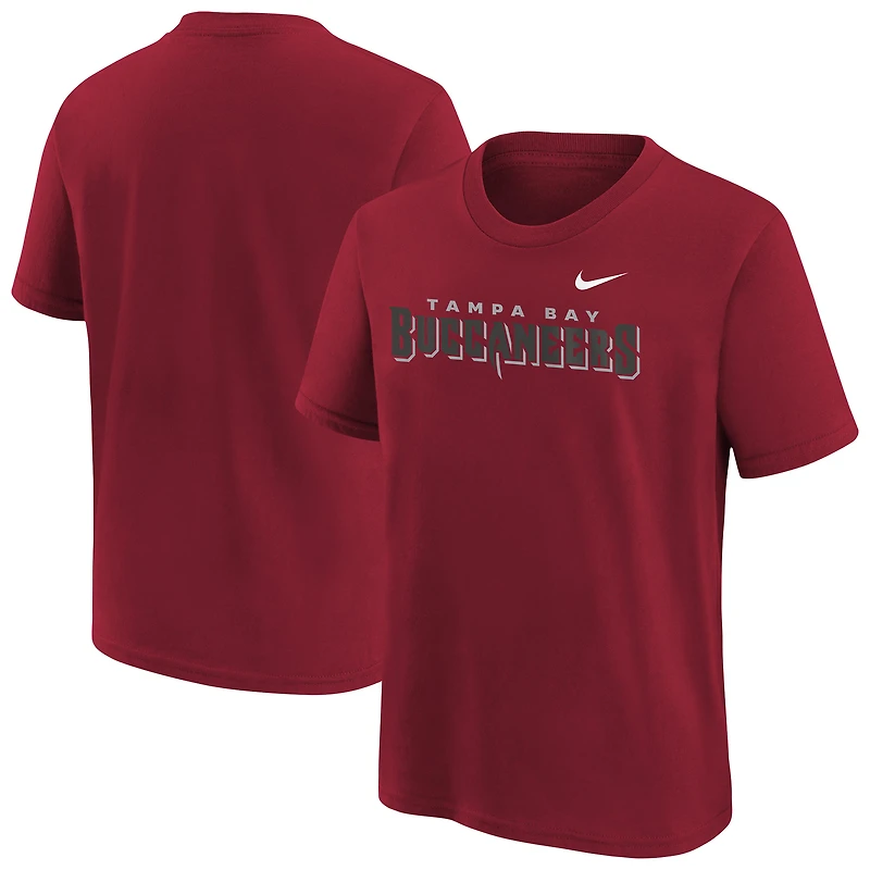 T-shirt Nike rouge Tampa Bay Buccaneers pour jeunes