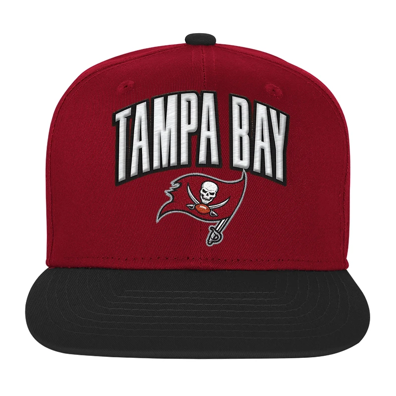 Youth Outerstuff  Red Tampa Bay Buccaneers Essentials Snapback Hat