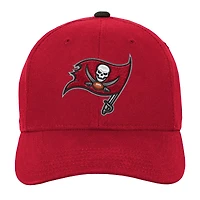 Youth Outerstuff Red Tampa Bay Buccaneers Team Pre-Curved Adjustable Hat