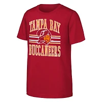 T-shirt rouge style friperie des Buccaneers de Tampa Bay pour jeunes Outerstuff