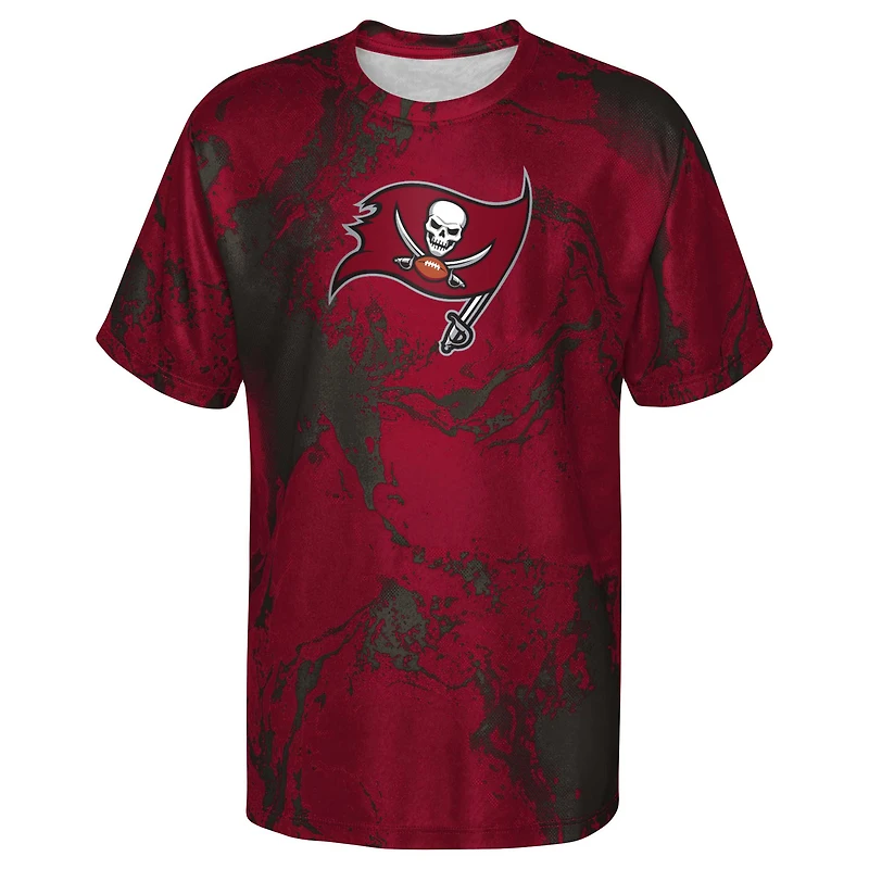 T-shirt rouge Tampa Bay Buccaneers The Mix pour jeune