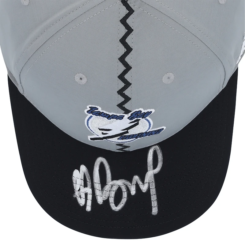 Casquette rétro inversée autographiée par Andrei Vasilevskiy du Lightning de Tampa Bay 2022-23