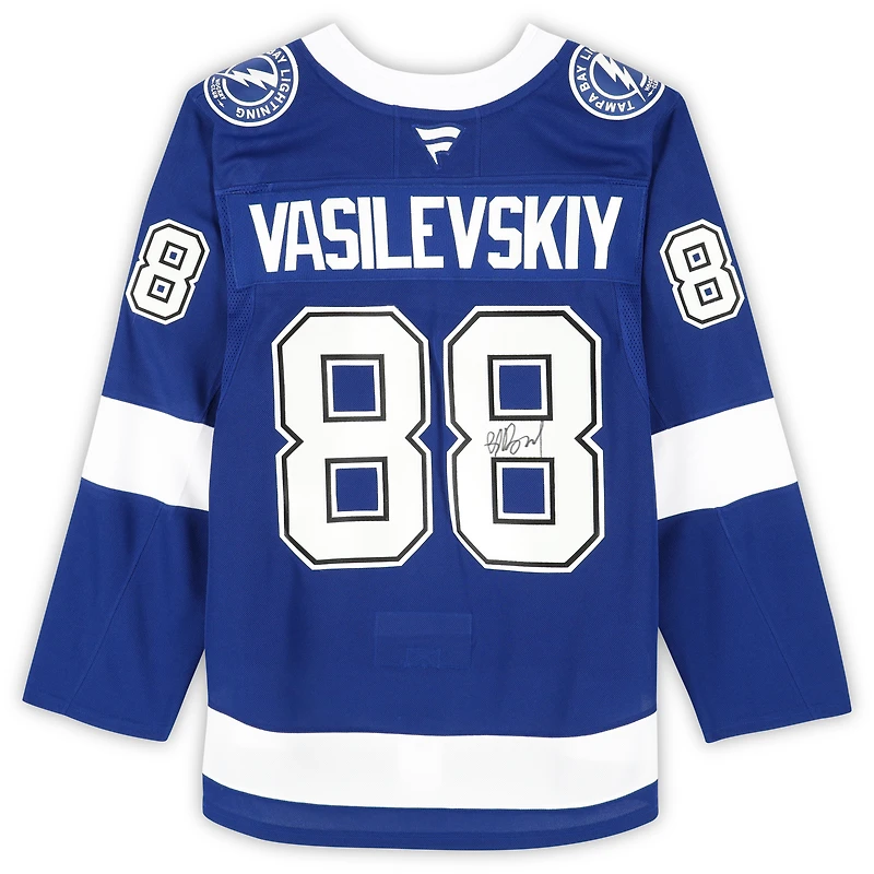 Andrei Vasilevskiy Tampa Bay Lightning Autographed Blue Fanatics Premium Jersey