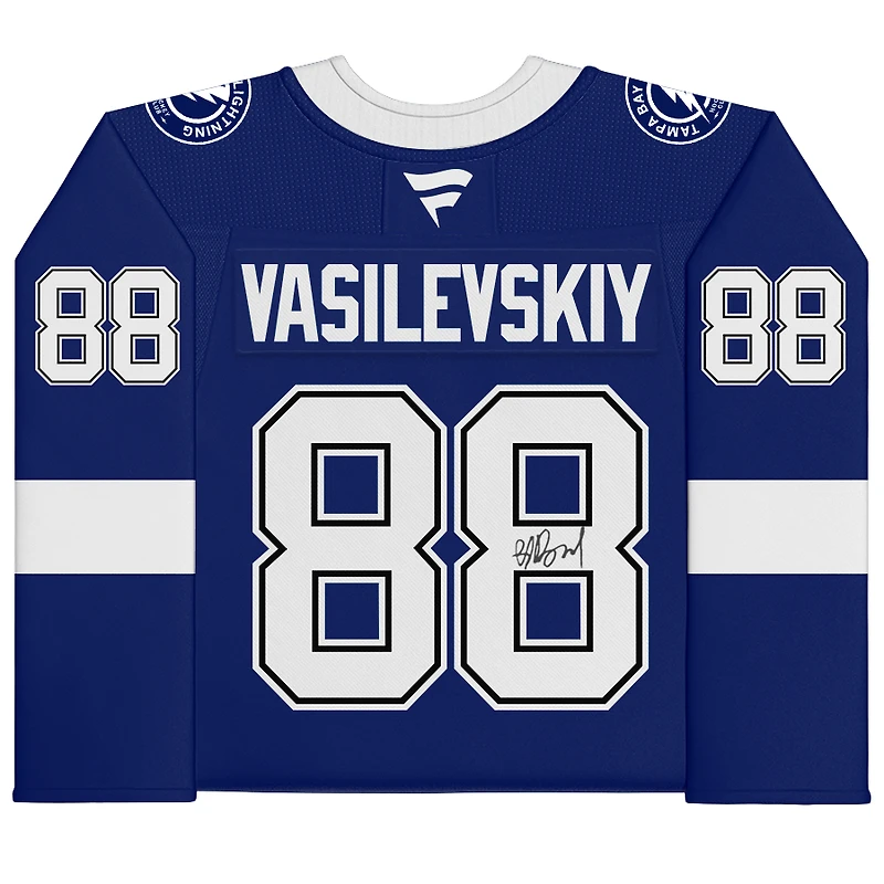 Andrei Vasilevskiy Tampa Bay Lightning Autographed Blue Fanatics Premium Jersey