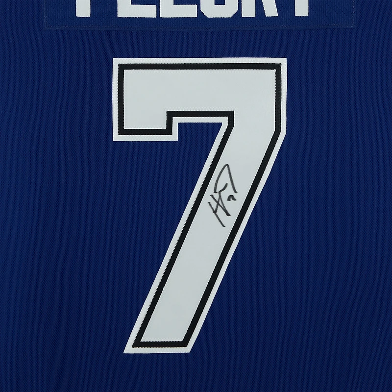 Maillot Adidas authentique bleu autographié par Haydn Fleury du Tampa Bay Lightning