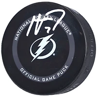 Rondelle de match officielle autographiée par Haydn Fleury du Lightning de Tampa Bay