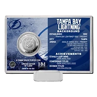 Carte de pièce de monnaie Highland Mint Tampa Bay Lightning Histoire de l'équipe