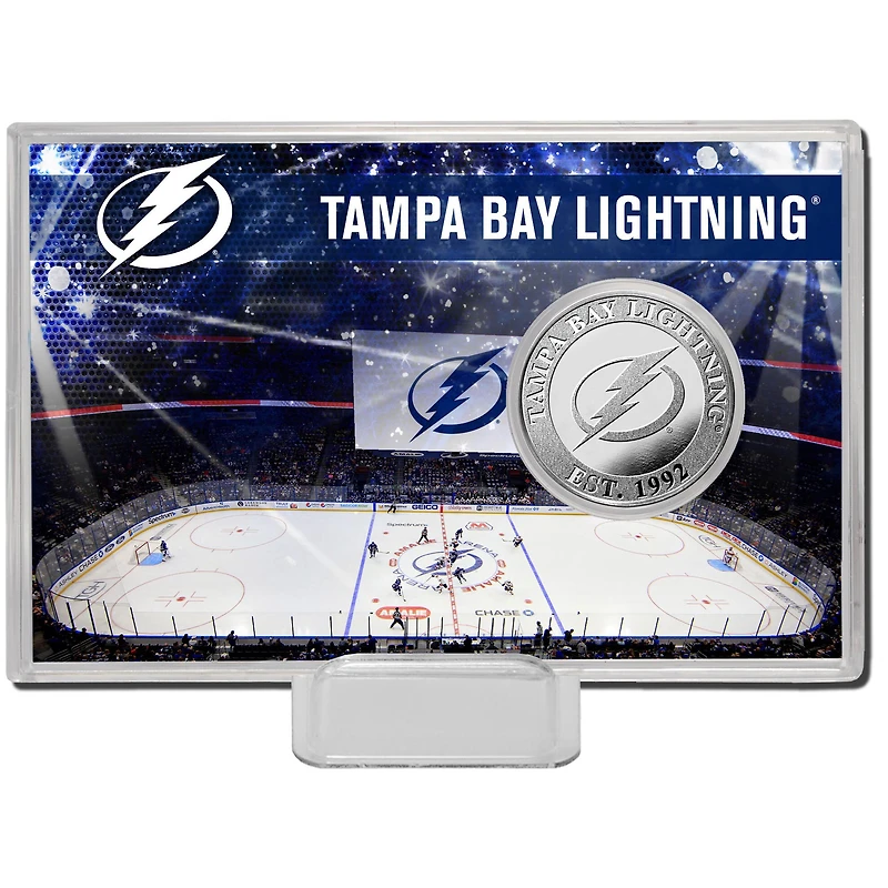 Carte de pièce de monnaie Highland Mint Tampa Bay Lightning Histoire de l'équipe