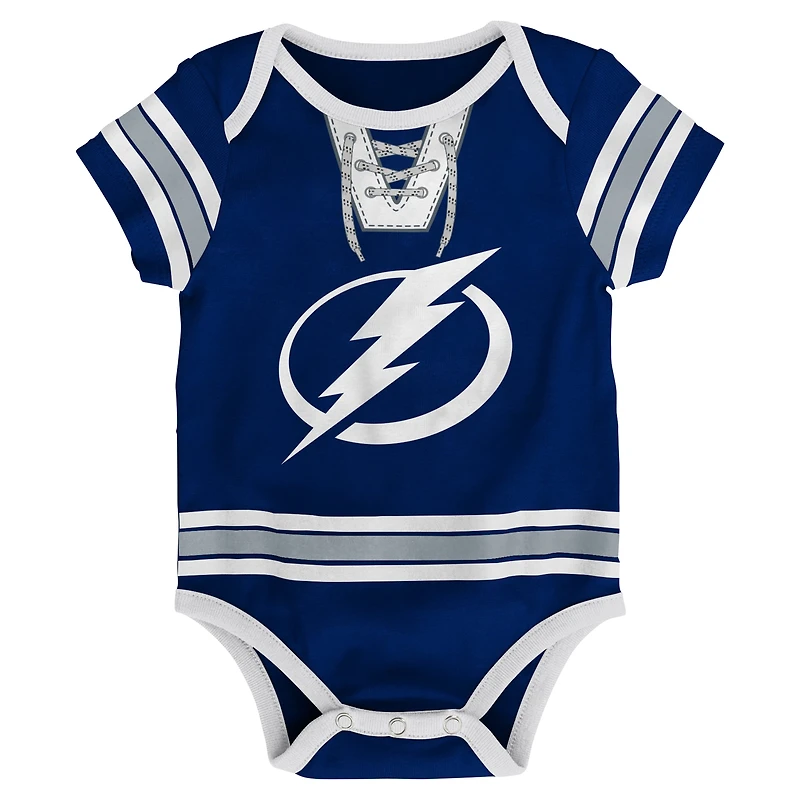 Body bleu en jersey de hockey du Lightning Tampa Bay pour bébé
