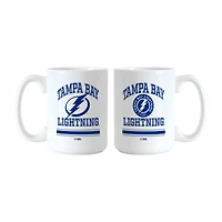 Ensemble de tasses Logo Brands Tampa Bay Lightning de 44 cl (15 oz) : actuelles et rétro