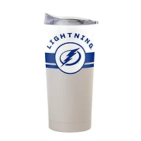Gobelet isotherme 20 oz Logo Brands Tampa Bay Lightning Horizon à revêtement en poudre