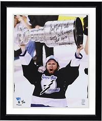 Martin St. Louis Tampa Bay Lightning Autographed 16" x 20" Raising Cup Photograph with Multiple Inscriptions - Limited Edition of 10