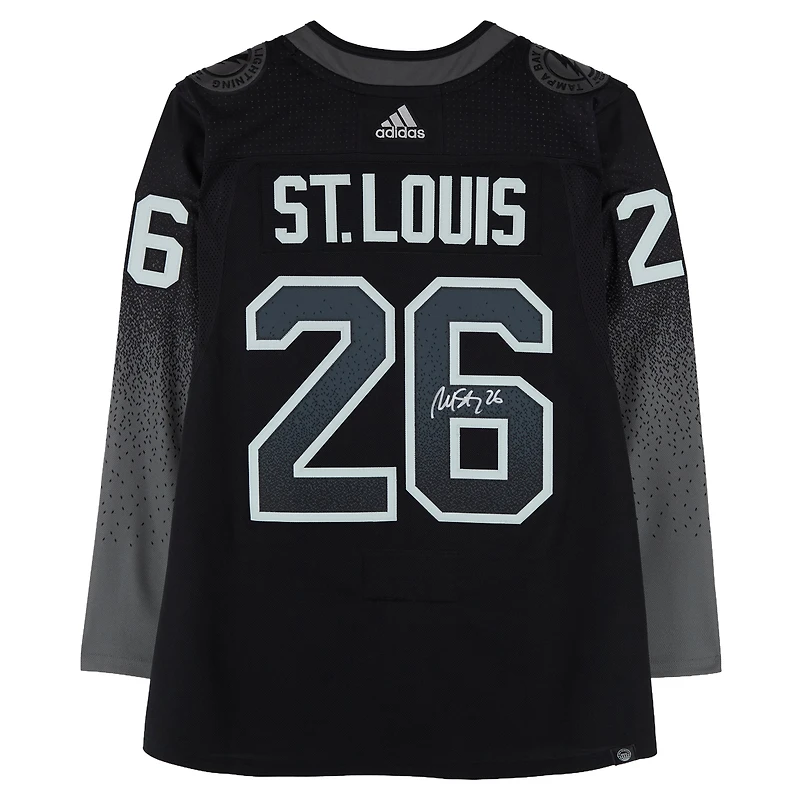 Martin St. Louis Tampa Bay Lightning Autographed Black Alternate adidas Jersey