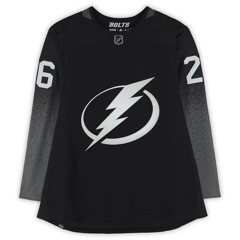 Martin St. Louis Tampa Bay Lightning Autographed Black Alternate adidas Jersey with Multiple Inscriptions