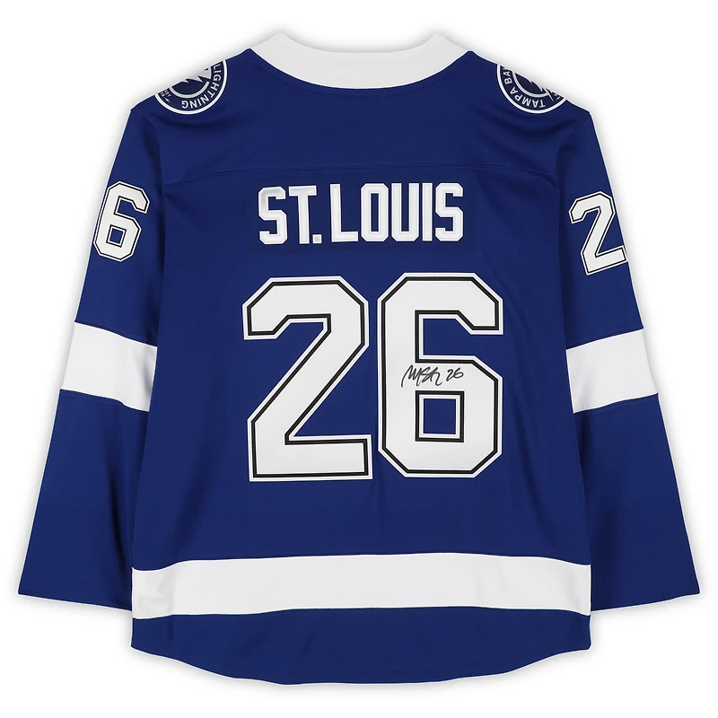 Martin St. Louis Tampa Bay Lightning Autographed Blue Fanatics Breakaway Jersey