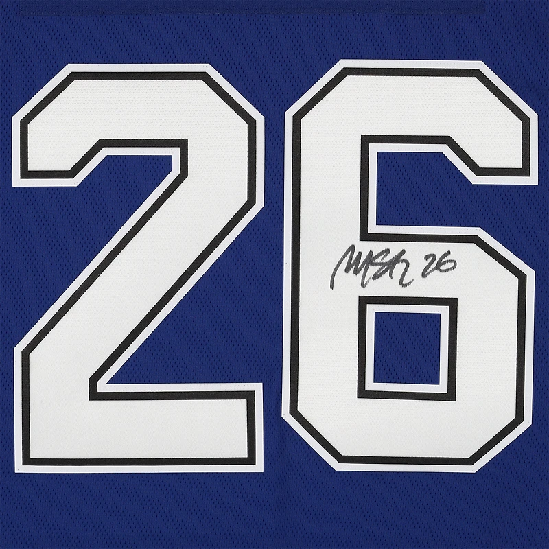 Maillot bleu autographié de Martin St. Louis, joueur du Lightning de Tampa Bay, marque Fanatics Breakaway