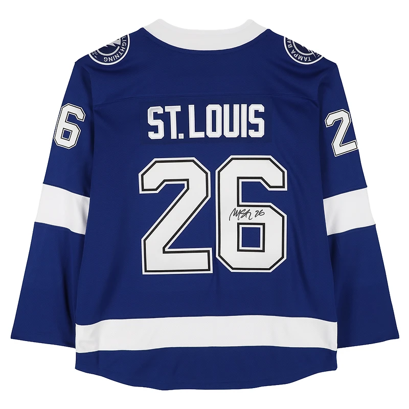 Martin St. Louis Tampa Bay Lightning Autographed Blue Fanatics Breakaway Jersey