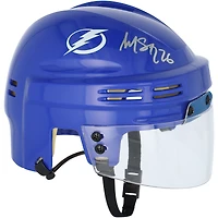 Martin St. Louis Tampa Bay Lightning Autographed Blue Mini Helmet  