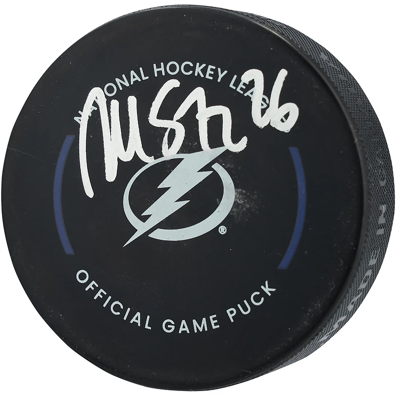 Martin St. Louis Tampa Bay Lightning Autographed Official Game Puck  