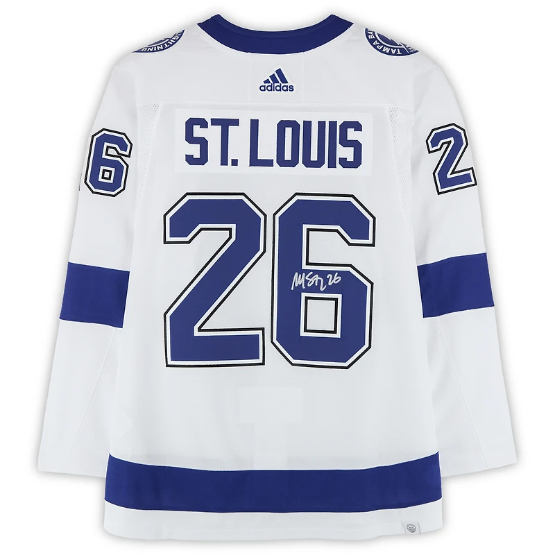 Martin St. Louis Tampa Bay Lightning Autographed White adidas Jersey  