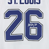 Martin St. Louis Tampa Bay Lightning Autographed White adidas Jersey  