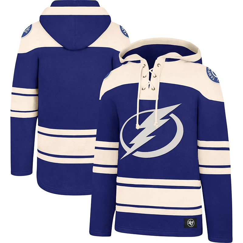 Sweat à capuche bleu '47 Tampa Bay Lightning Superior Lacer pour homme
