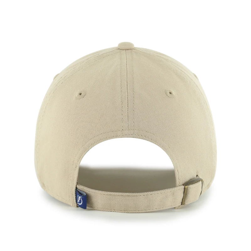 Men's '47 Khaki Tampa Bay Lightning Logo Clean Up Adjustable Hat