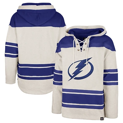Chandail à capuchon lacets '47 Oatmeal Tampa Bay Lightning Rockaway pour hommes