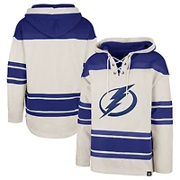 Chandail à capuchon lacets '47 Oatmeal Tampa Bay Lightning Rockaway pour hommes