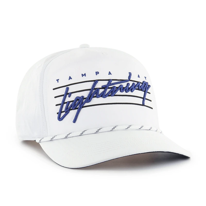 Men's '47 White Tampa Bay Lightning Downburst Hitch Adjustable Hat