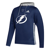 Sweat à capuche adidas Tampa Bay Lightning Skate Lace Primeblue Team pour hommes, bleu