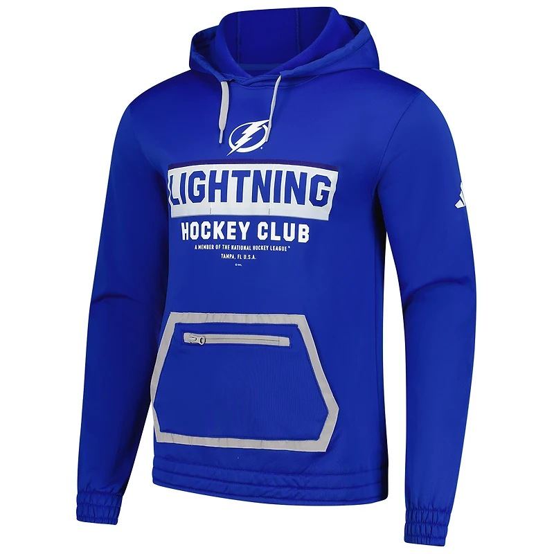 Sweat à capuche bleu adidas Tampa Bay Lightning Team pour homme