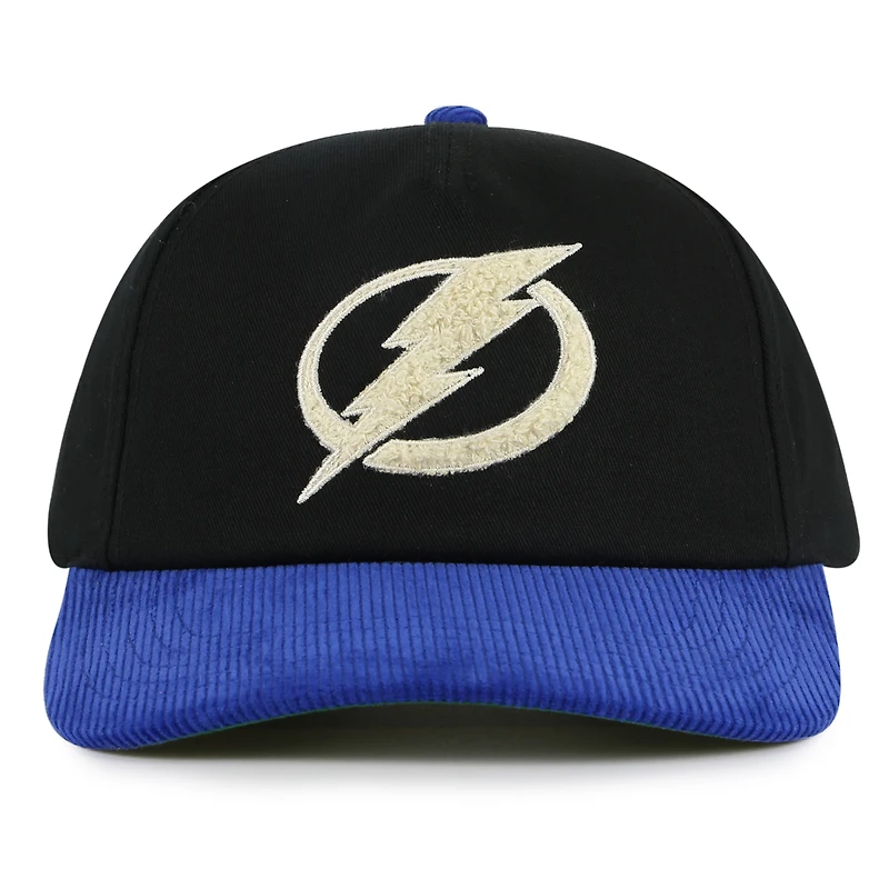 Men's American Needle  Black/Blue Tampa Bay Lightning Burnett Adjustable Hat