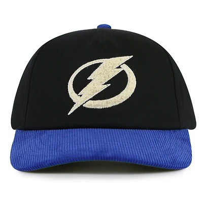 Casquette ajustable Burnett noire/bleue pour homme American Needle Tampa Bay Lightning