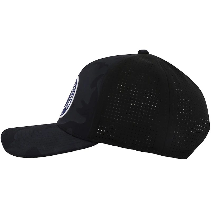 Men's American Needle  Black Tampa Bay Lightning Valin Camo Super Tech Vented Adjustable Hat