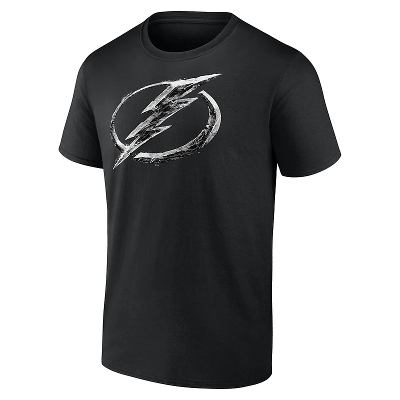 T-shirt noir pour homme Tampa Bay Lightning Iced Out