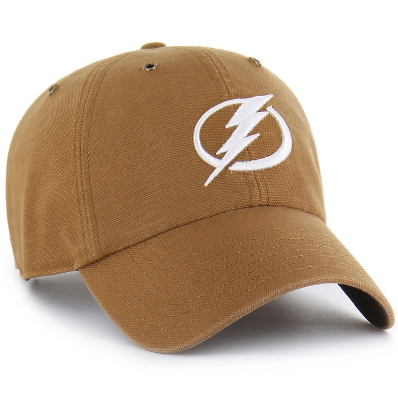 Men's Carhartt x '47 Brown Tampa Bay Lightning Clean Up Adjustable Hat